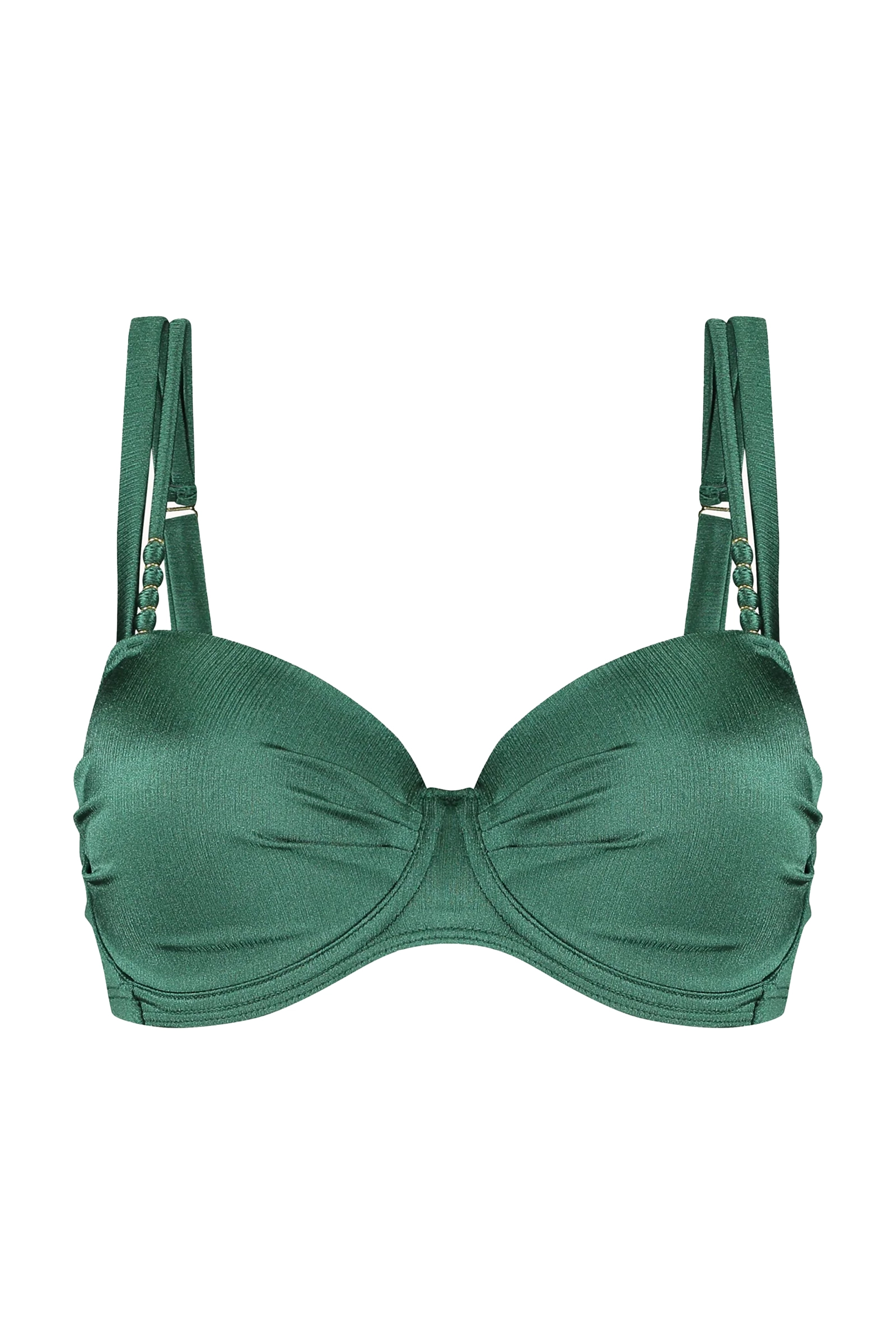 Bad/beach dames bikini top groen