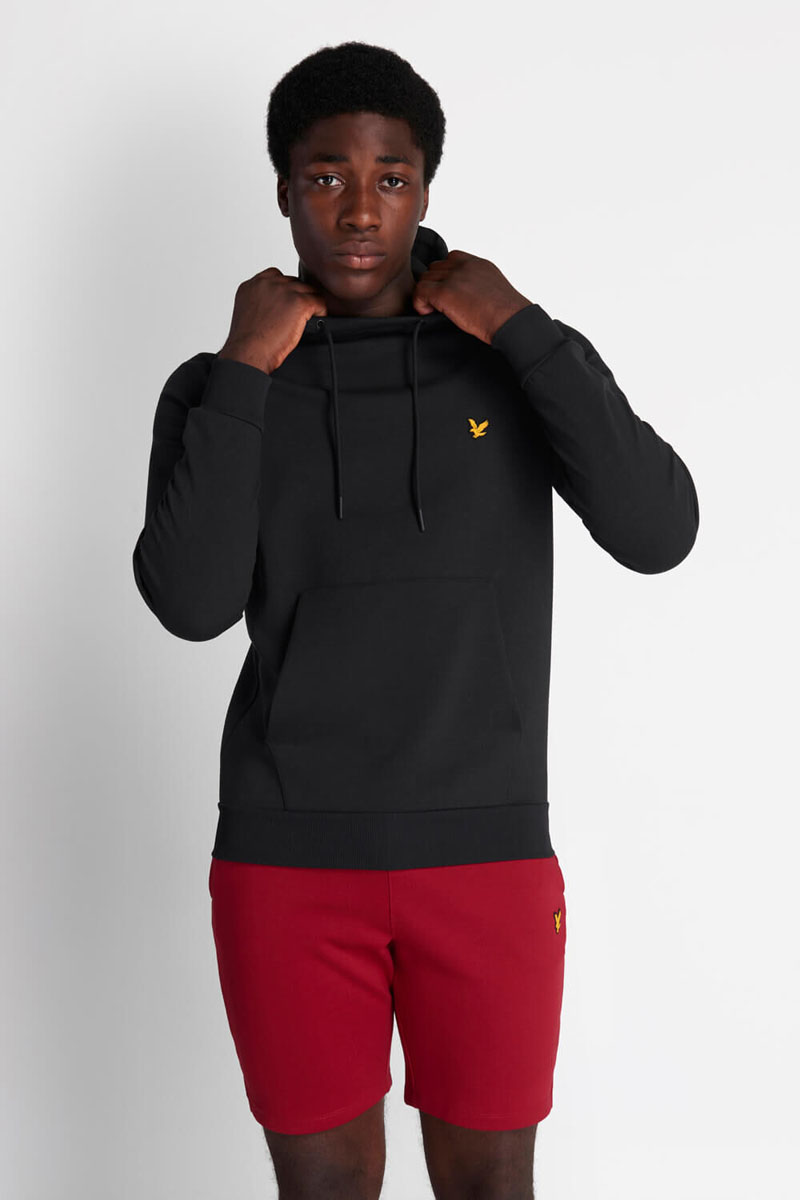 Lyle & Scott OTH TECH FLEECE HOODIE Zwart-1 2