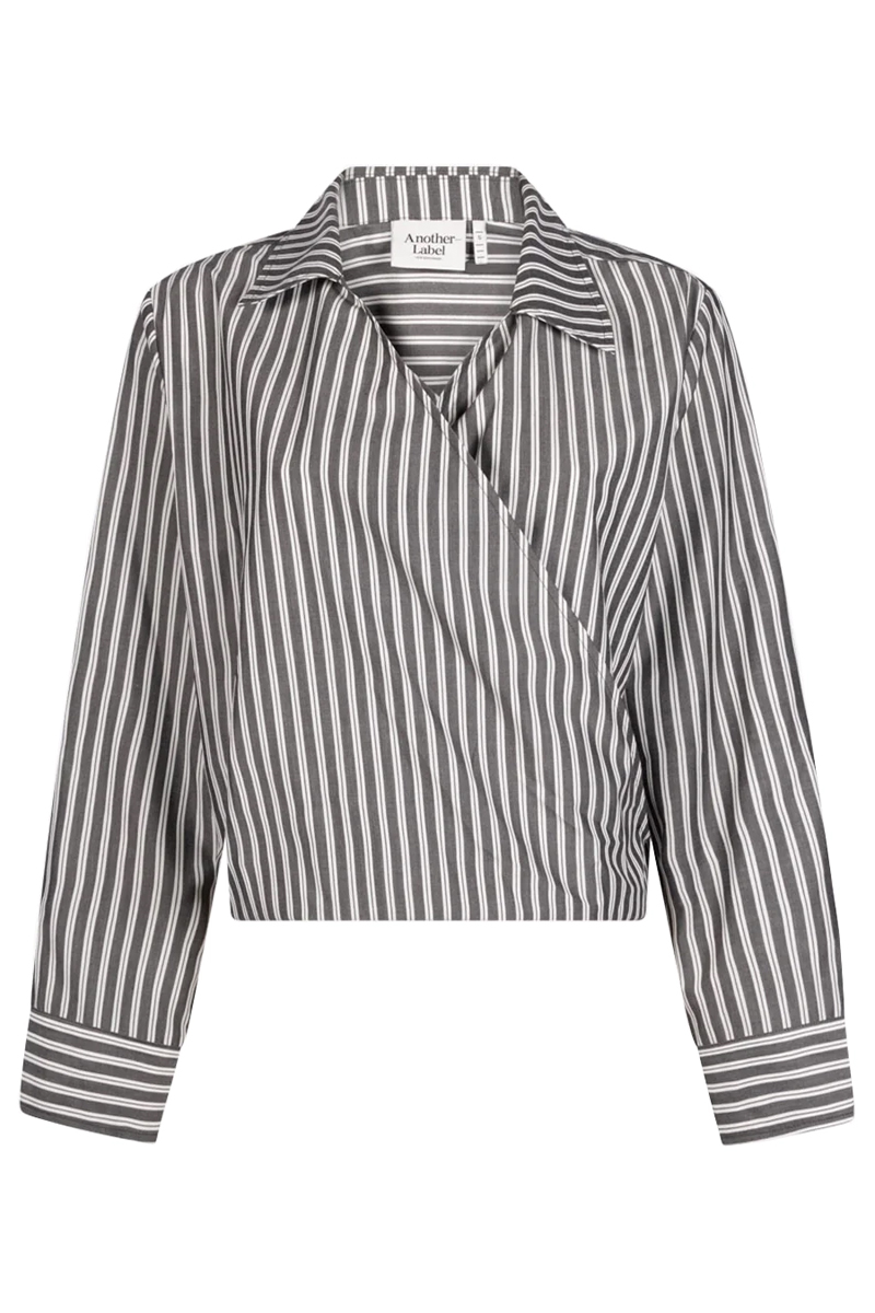 Dames blouse lange mouw zwart