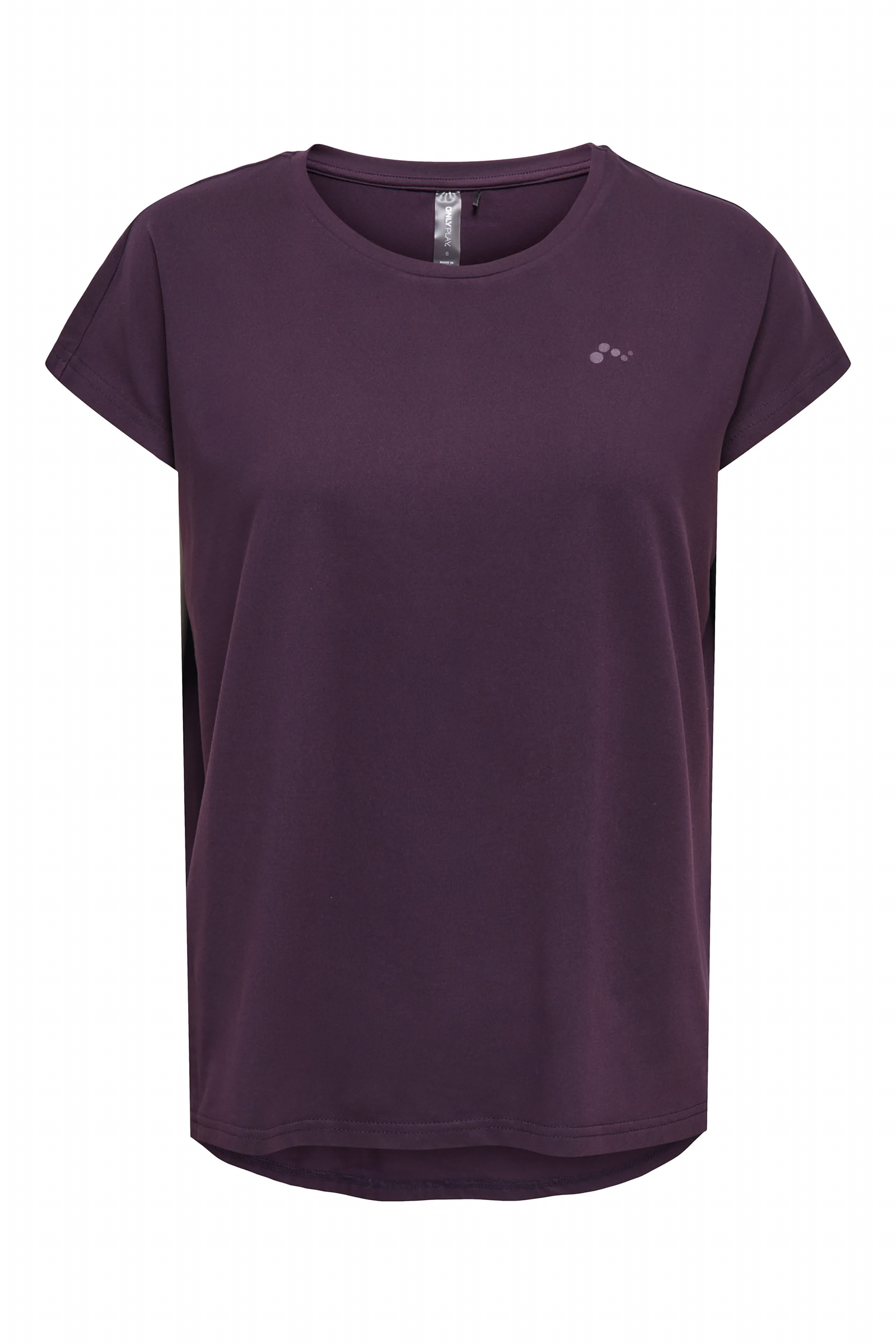 Fitness dames t-shirt km paars