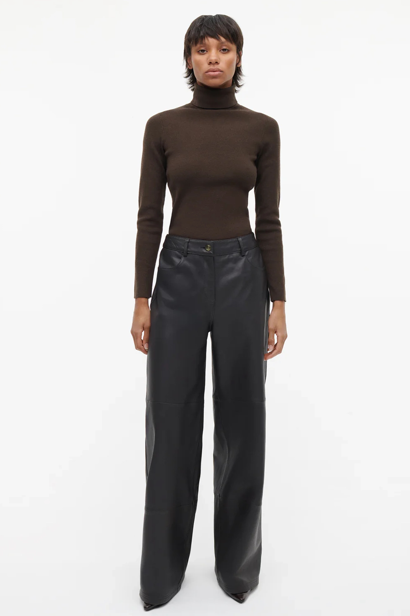 Dames broek bruin