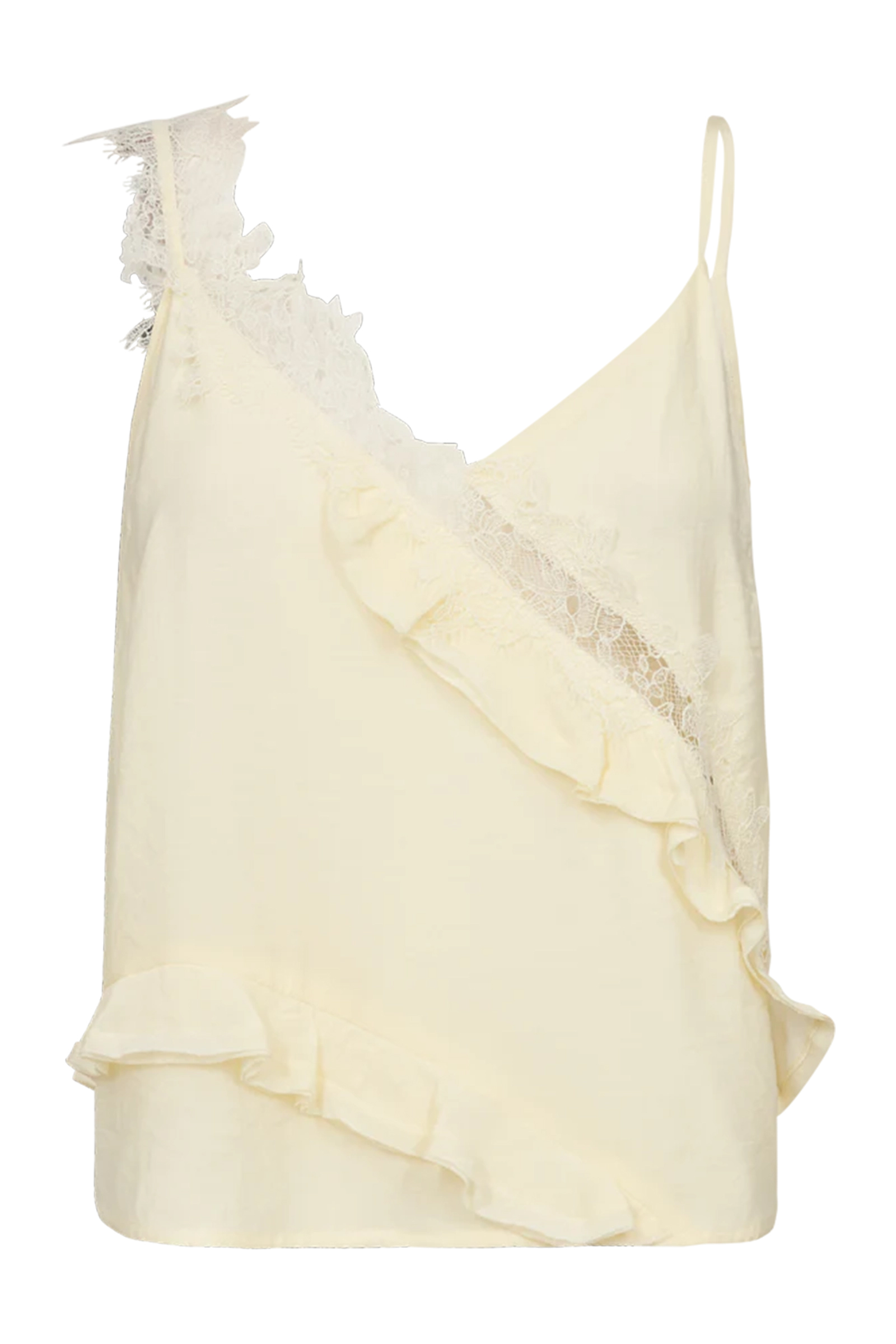 Dames top ecru