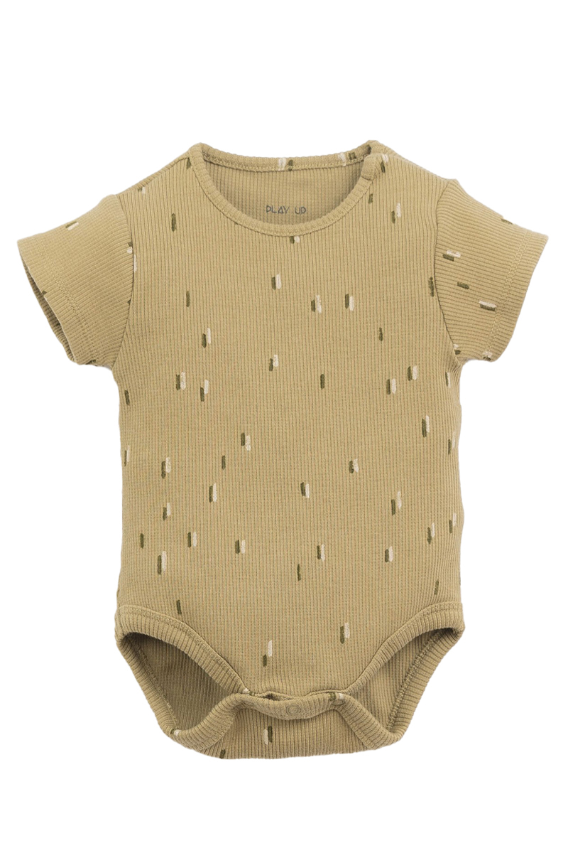 Baby romper korte mouw groen