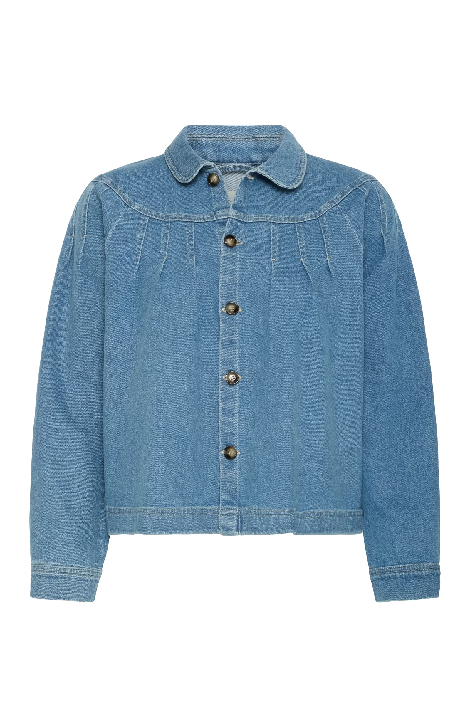Dames blouse lange mouw blauw