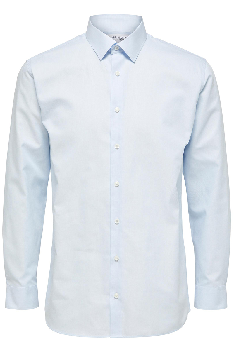 Selected SLHREGETHAN SHIRT LS CLASSIC B NOOS Blauw-1 1