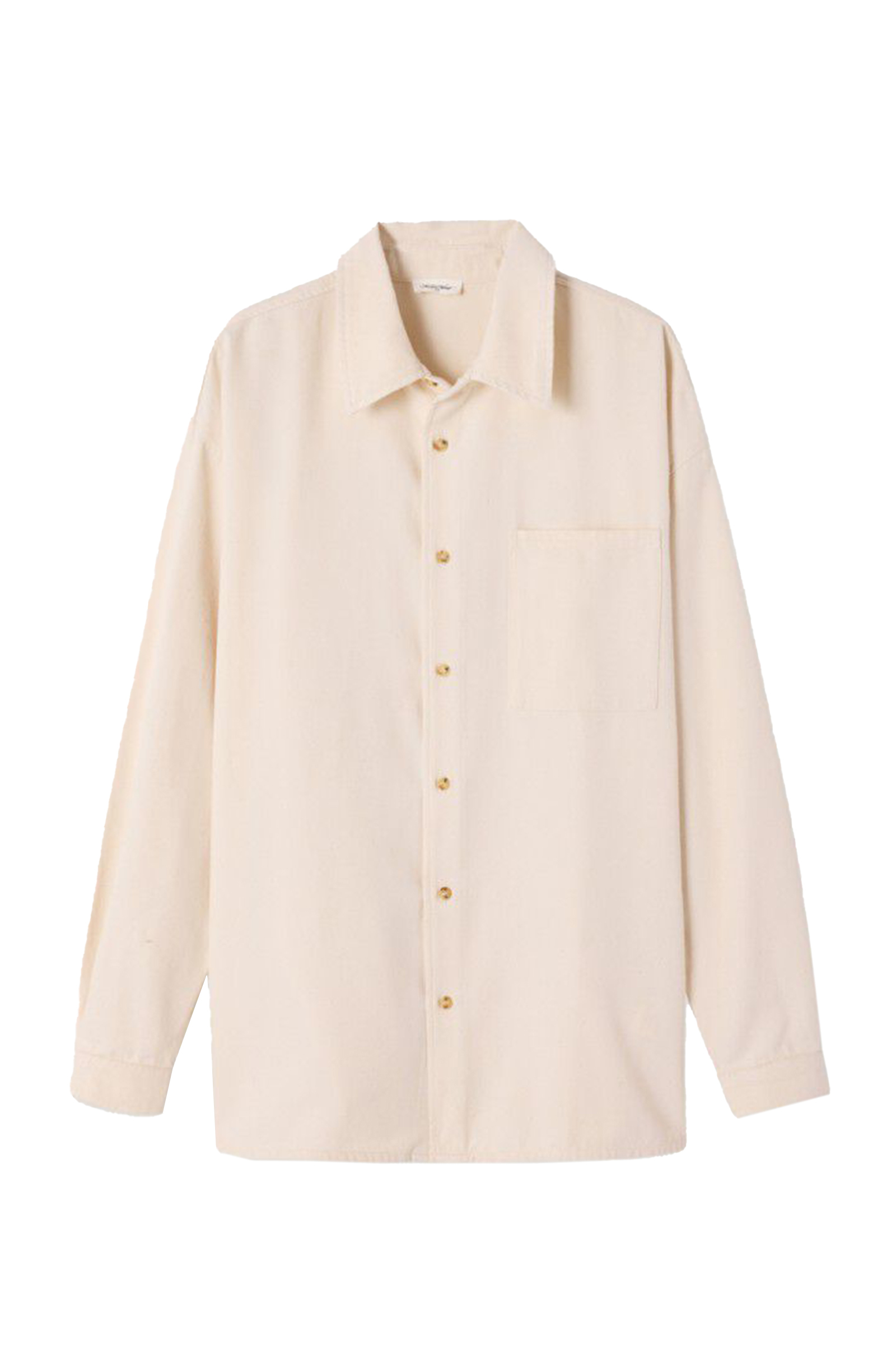 Heren overhemd lm casual ecru