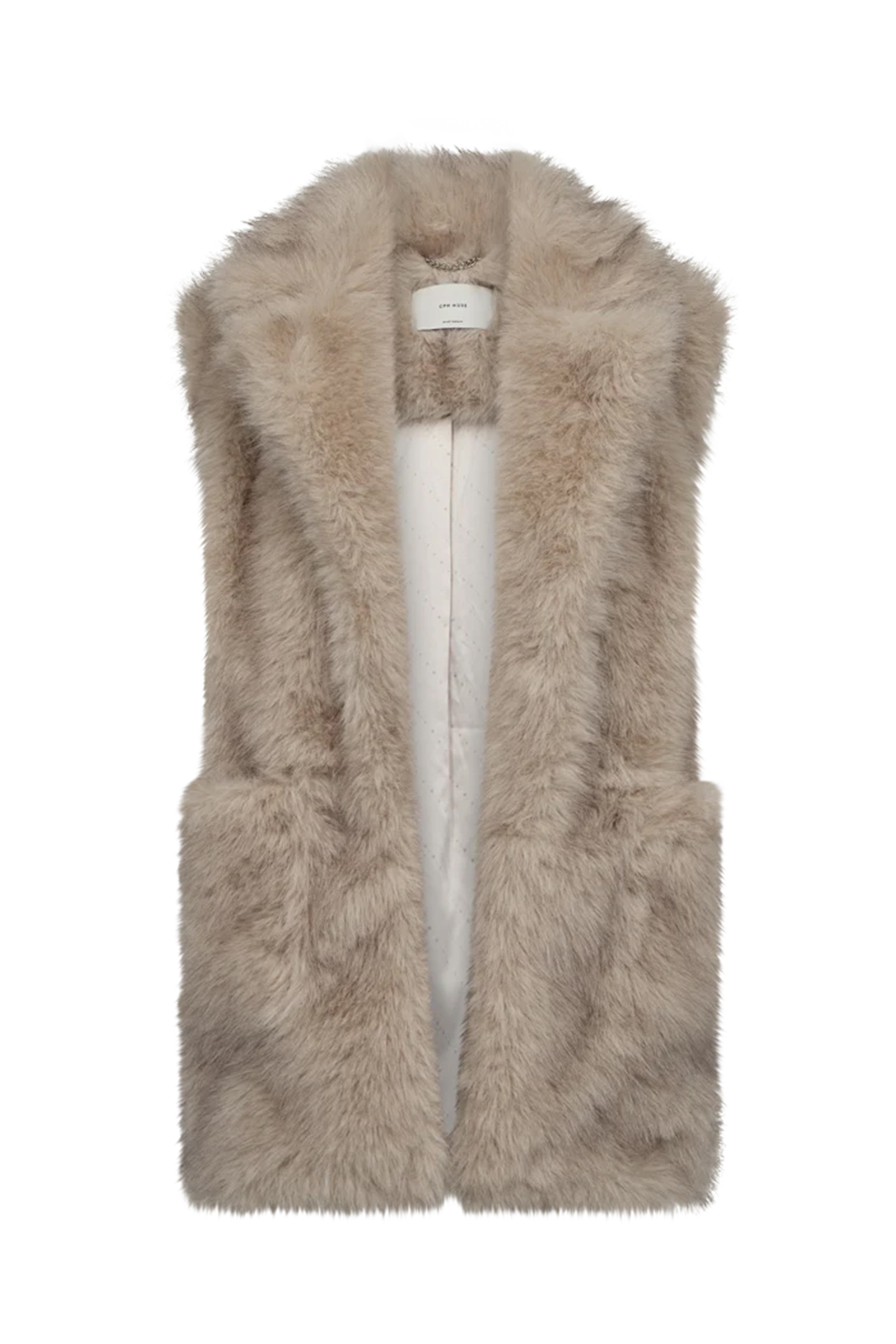 Dames gilet bruin