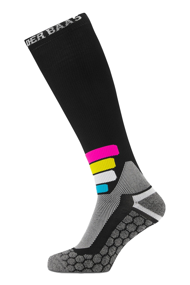 Wintersport kousen ski senior zwart