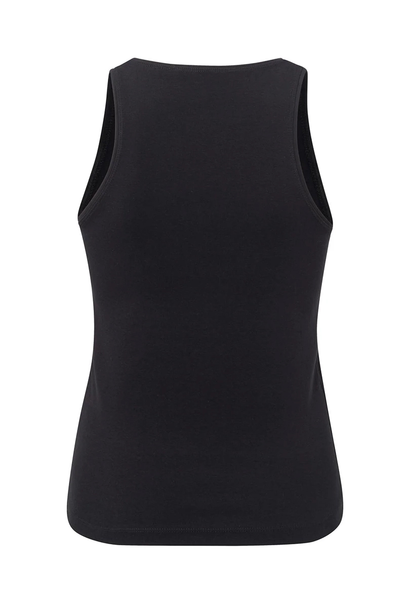 Yaya halter top Zwart-2 2
