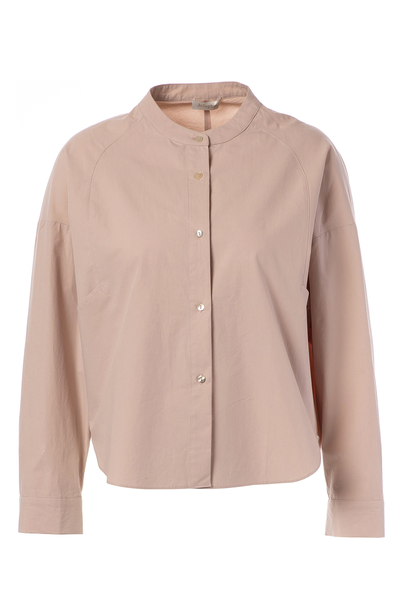 Dames blouse lange mouw rose