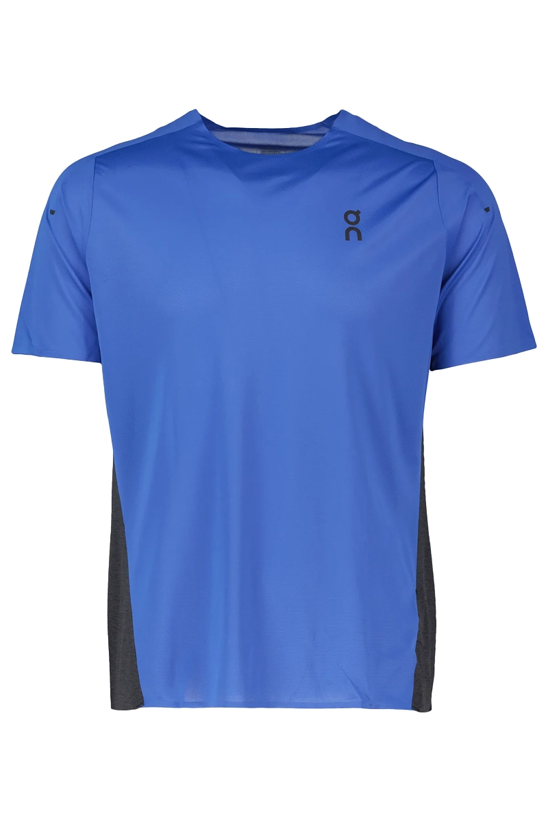 Running heren t-shirt km blauw
