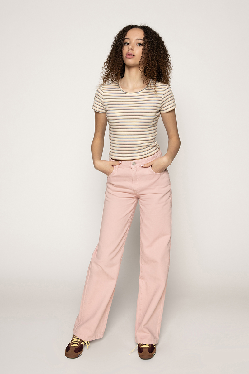 Meisjes t-shirt korte mouw wit