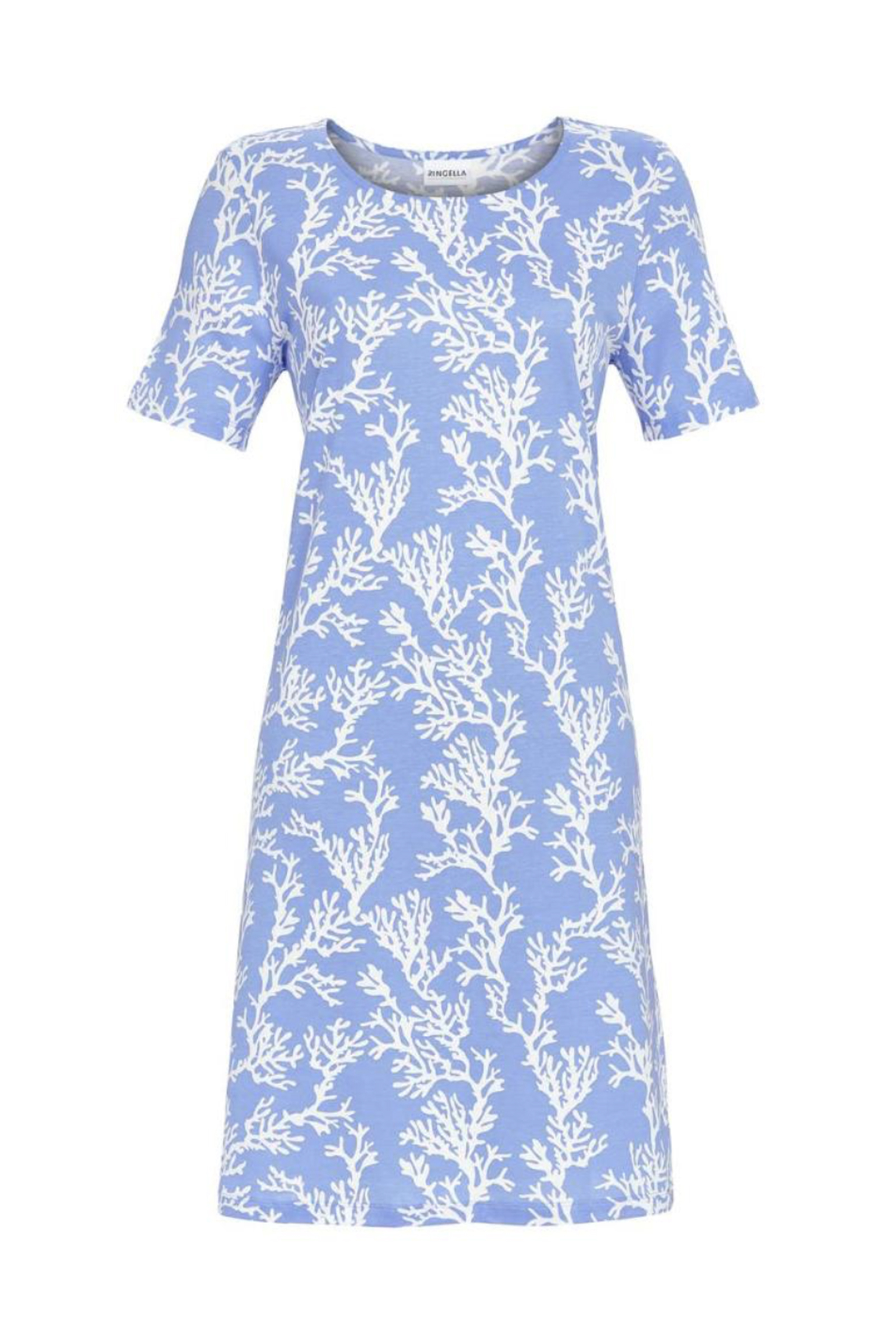Nachtmode dames nachthemd   blauw