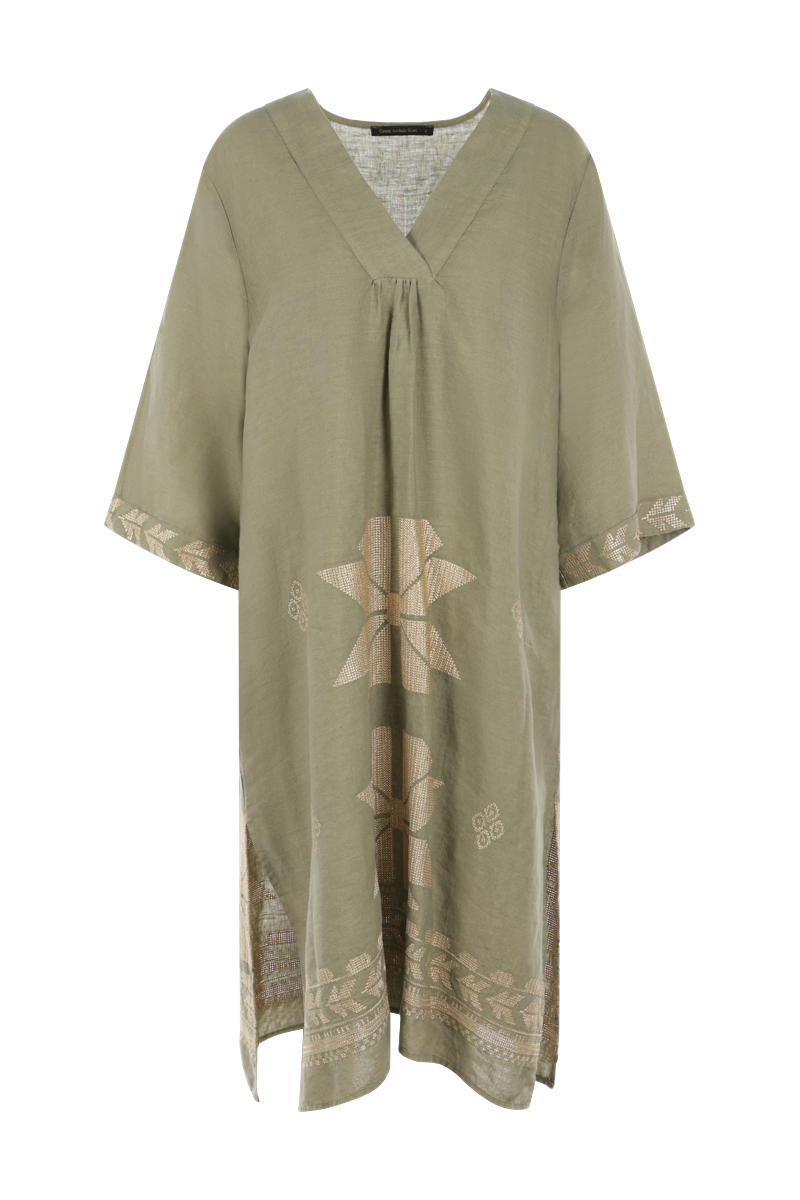 Greek Archaic Kori dress Groen-1 1