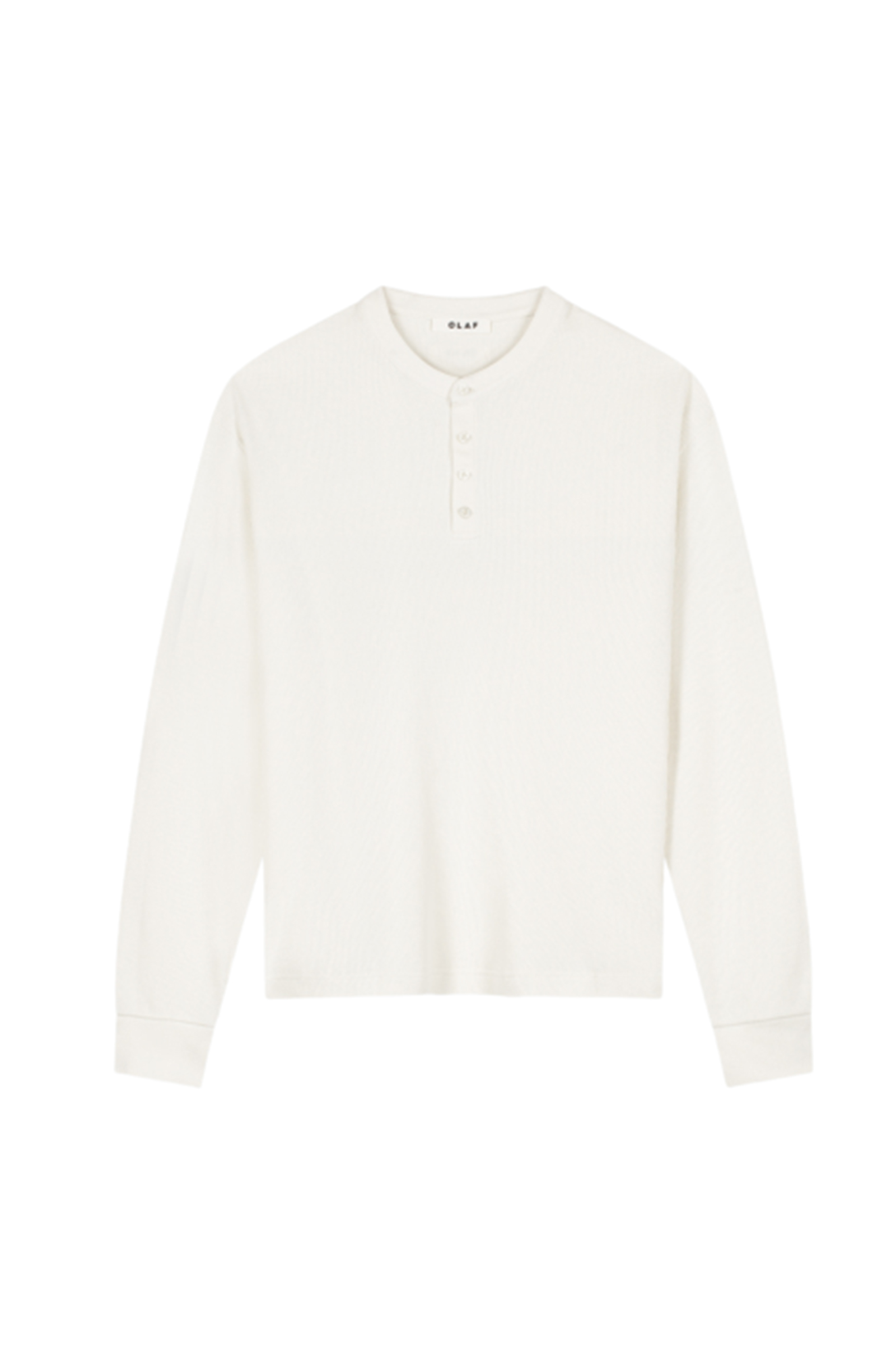 Heren t-shirt lange mouw ecru