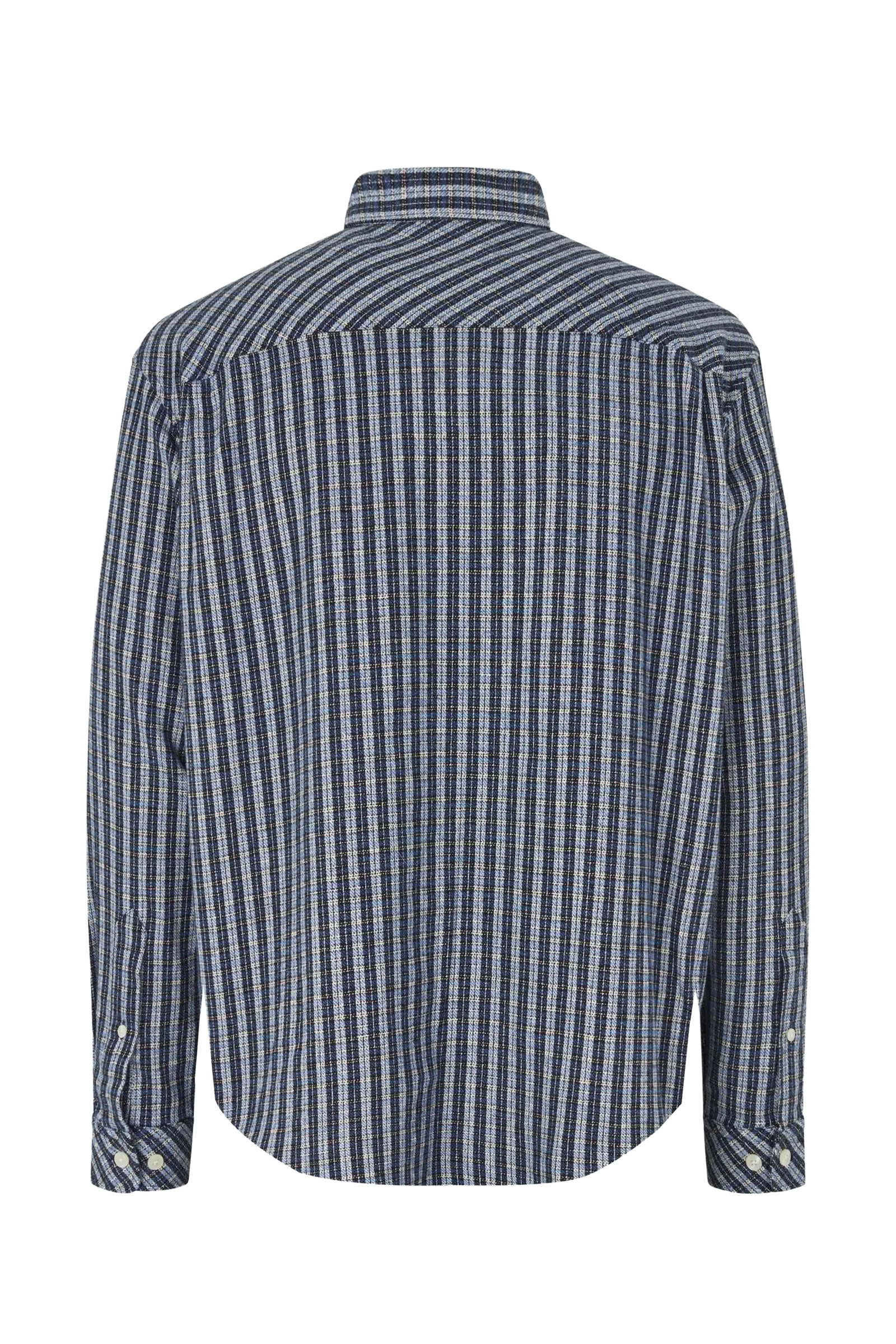 Heren overhemd lm casual blauw