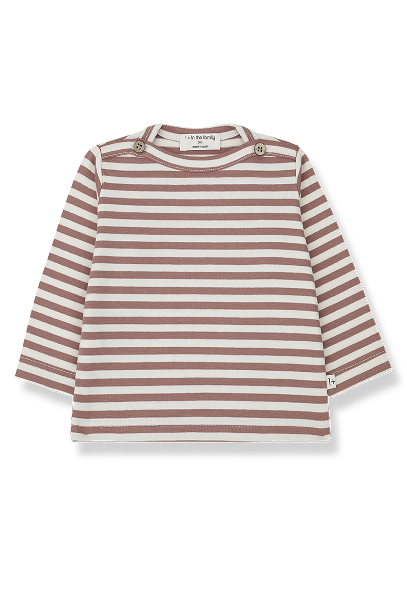 Baby t-shirt lange mouw rose