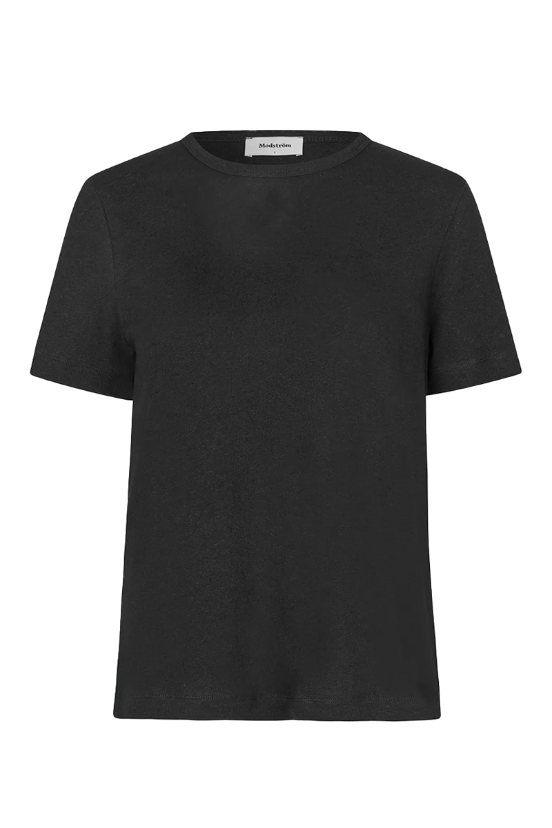Dames t-shirt korte mouw zwart