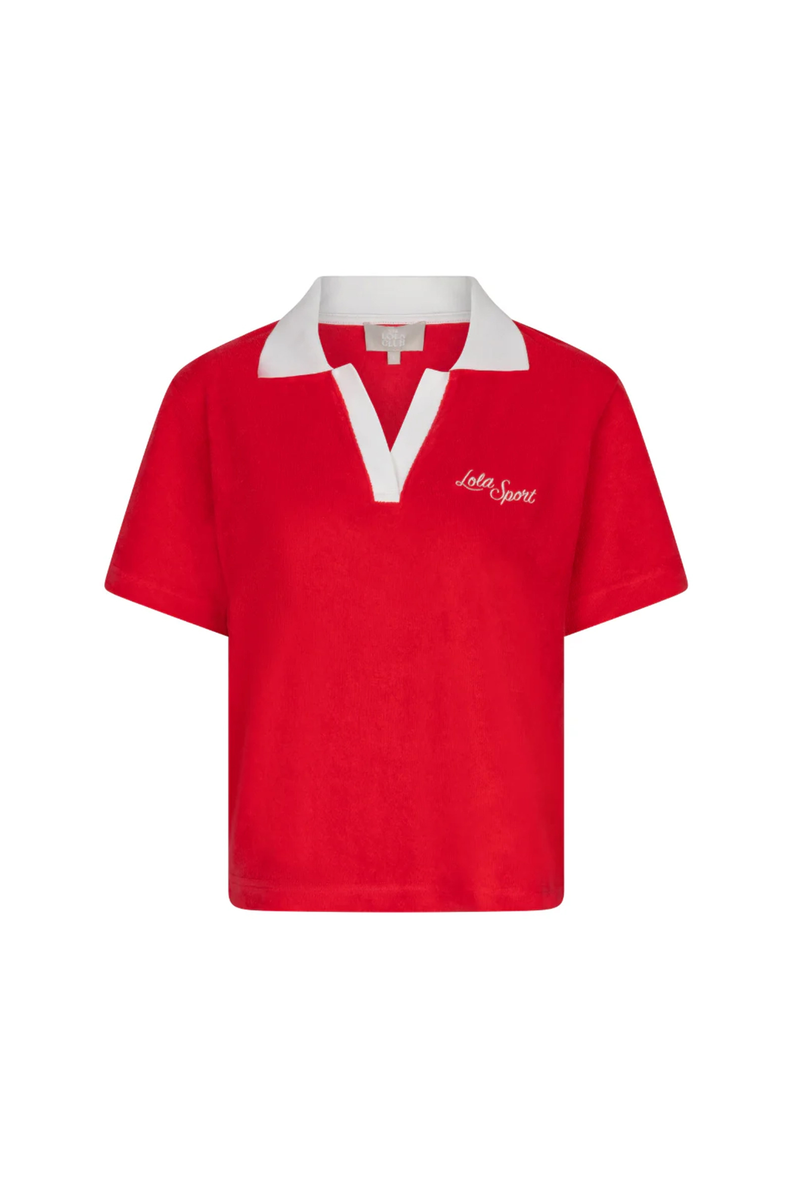 Casual dames polo km rood