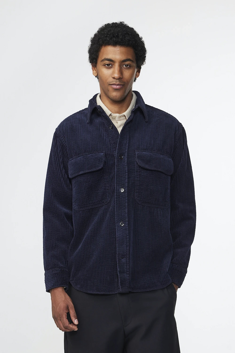 Heren overshirt zwart