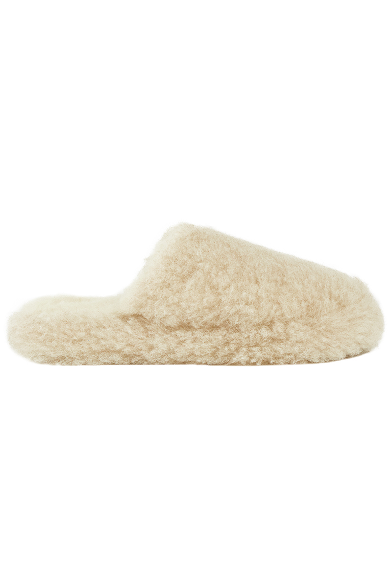 Rue de Wool Pantoffels Bruin/Beige-1 1