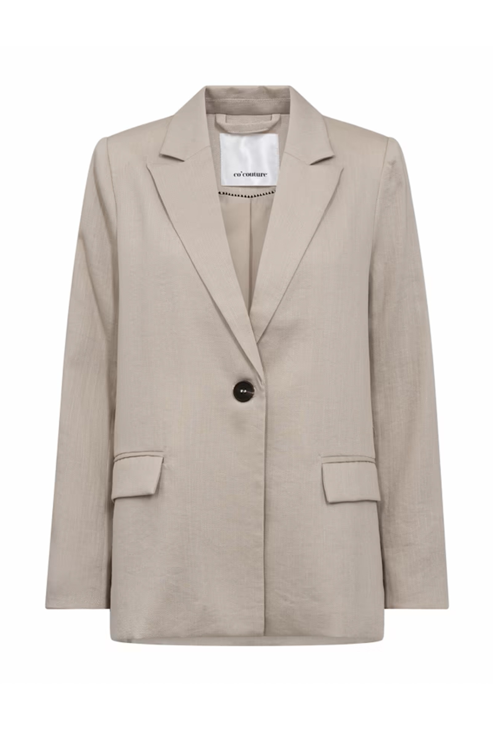 co´couture Eva blazer bruin/beige-1 1
