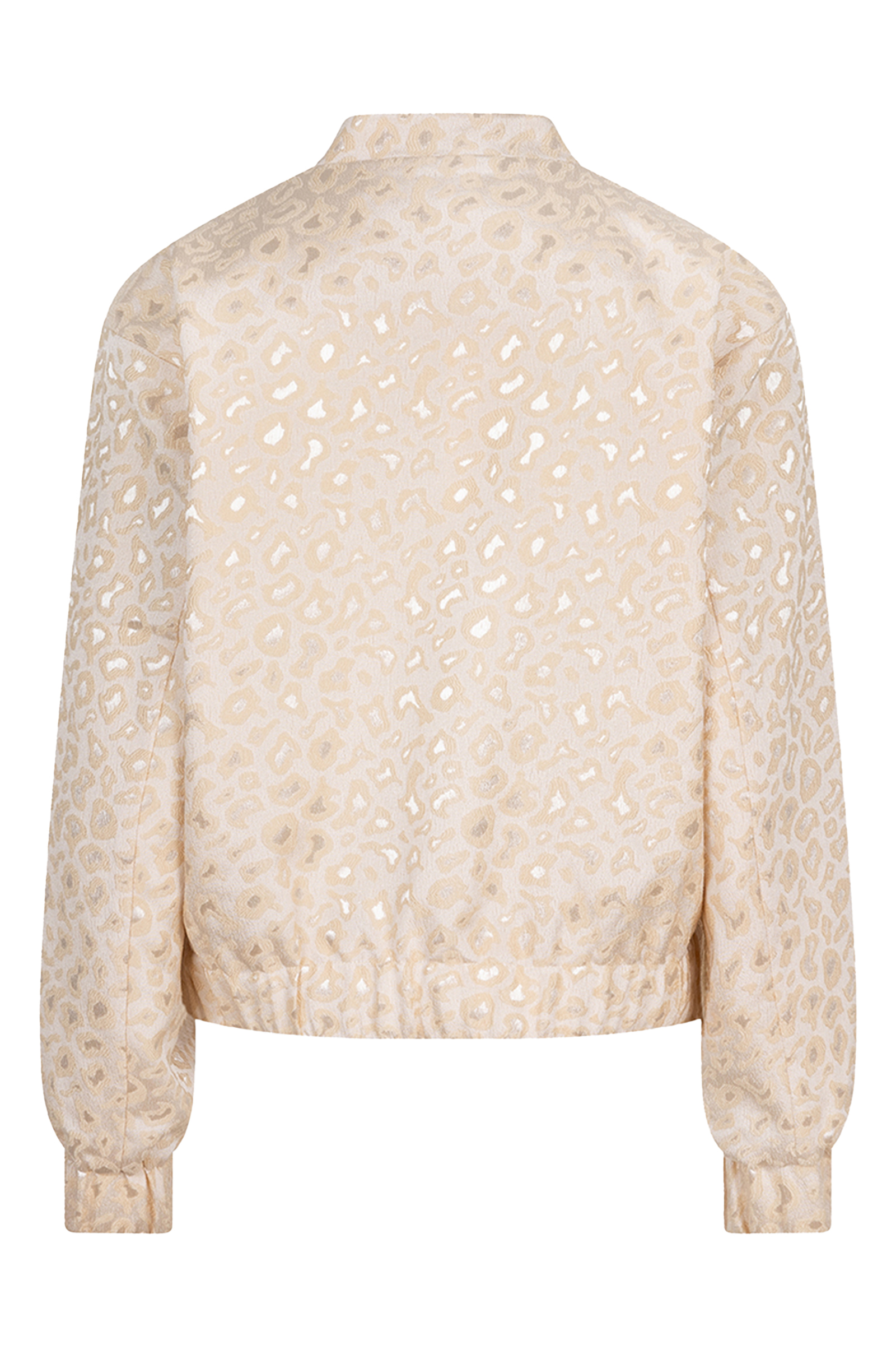 Esqualo Jacket bomber fancy jacquard Ecru-1 3