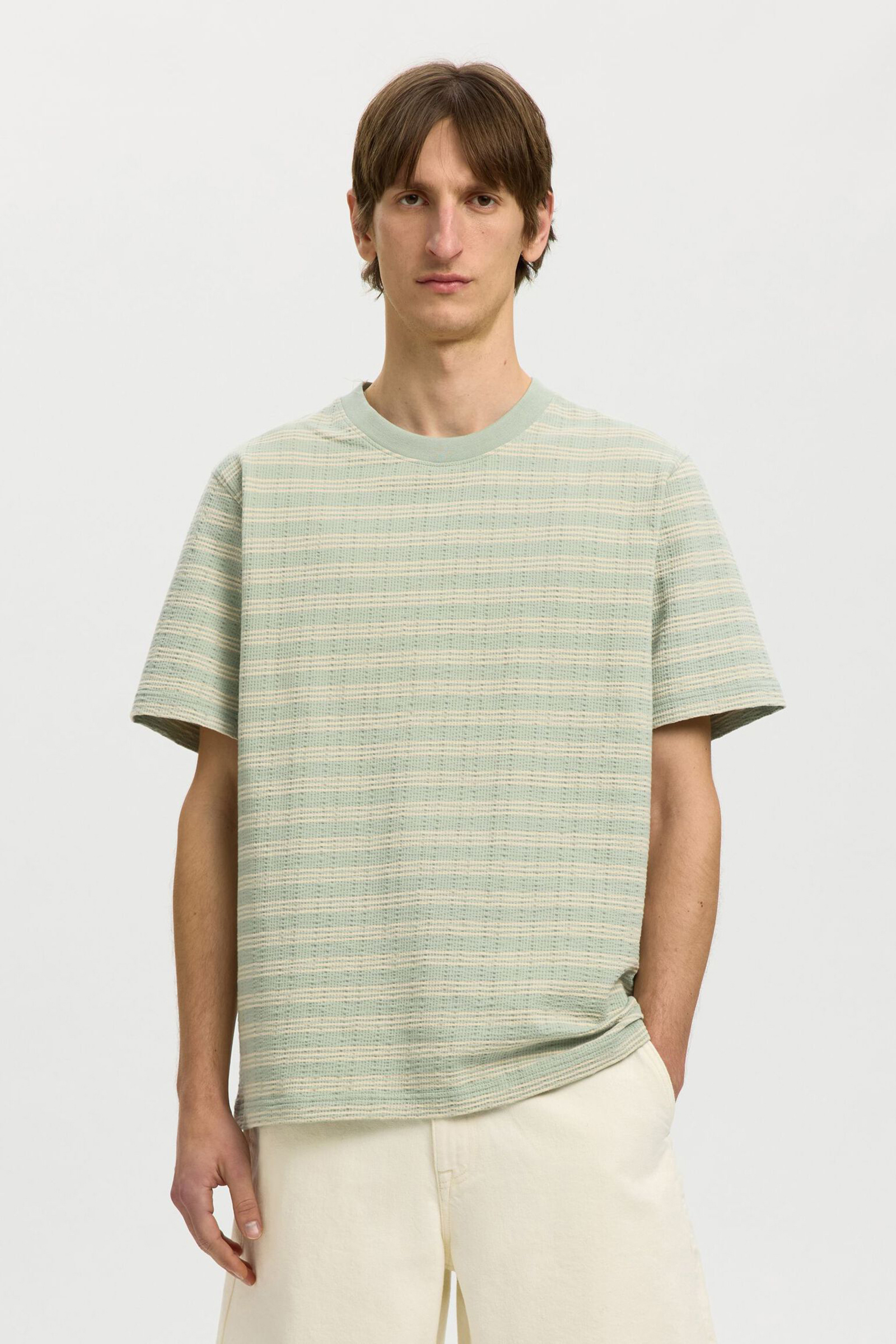 Heren t-shirt kortemouw blauw