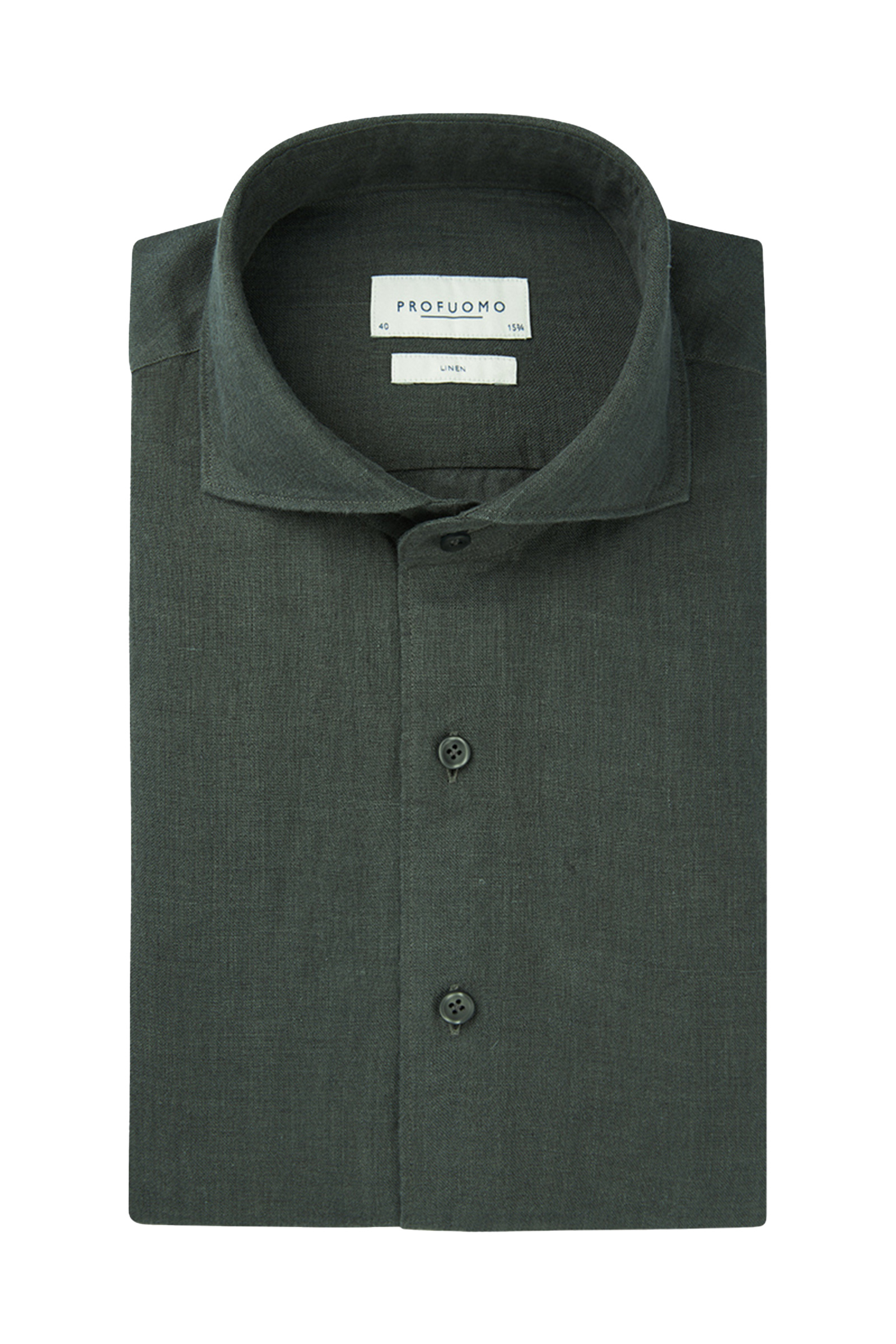 Heren overhemd lm casual groen