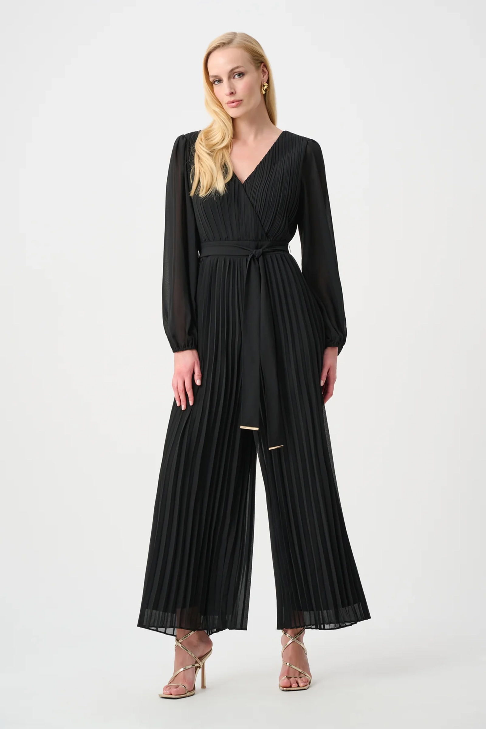 Dames jumpsuit/tuinbroek zwart