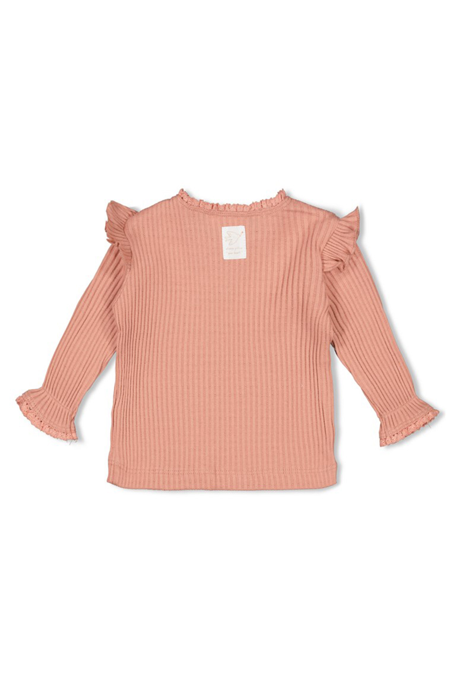 Baby t-shirt lange mouw rose