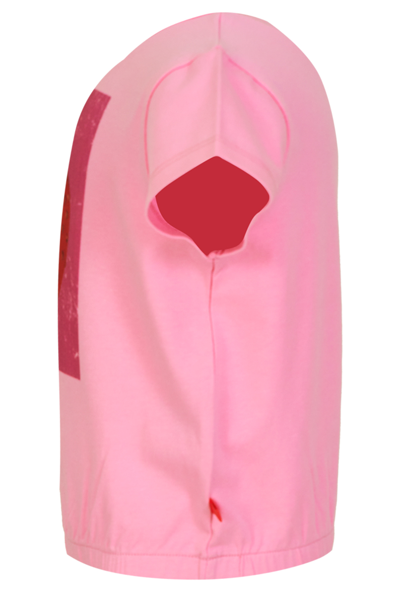 Meisjes t-shirt korte mouw rose