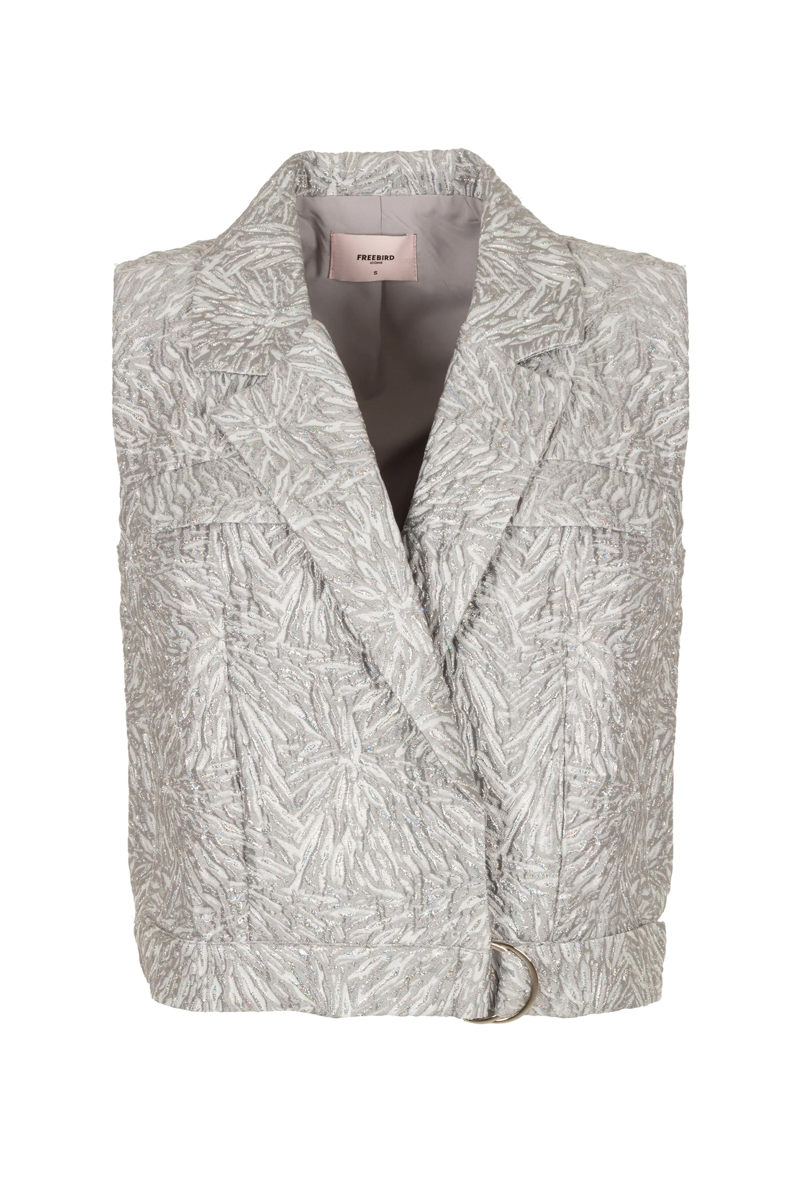Casual dames bodywarmer zilver