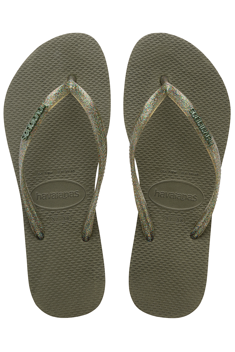 Havaianas HAVAIANAS SLIM LOGO METALLIC Groen-1 1