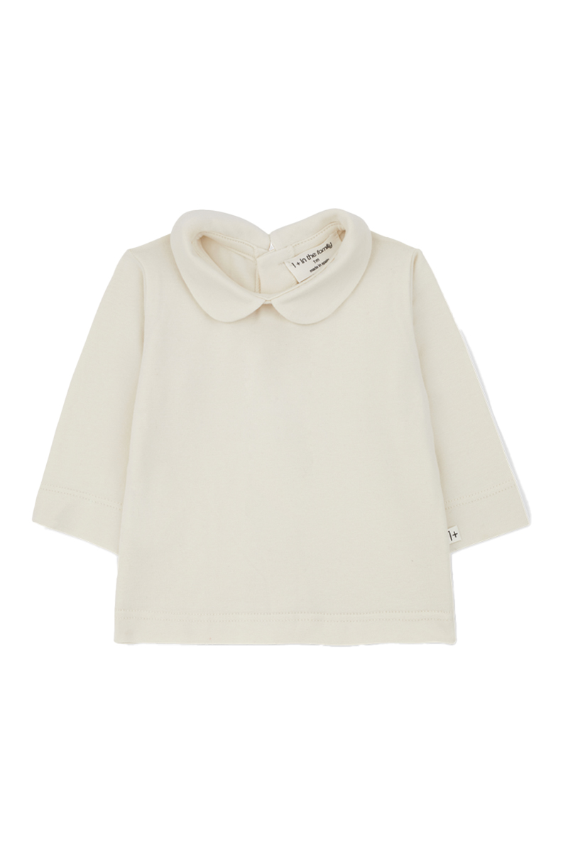Baby t-shirt lange mouw ecru