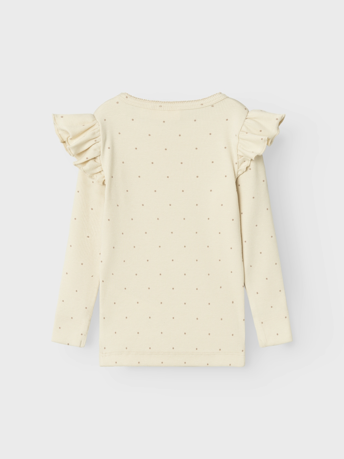 Meisjes t-shirt lange mouw bruin