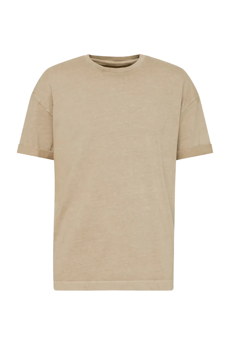 Heren t-shirt kortemouw bruin