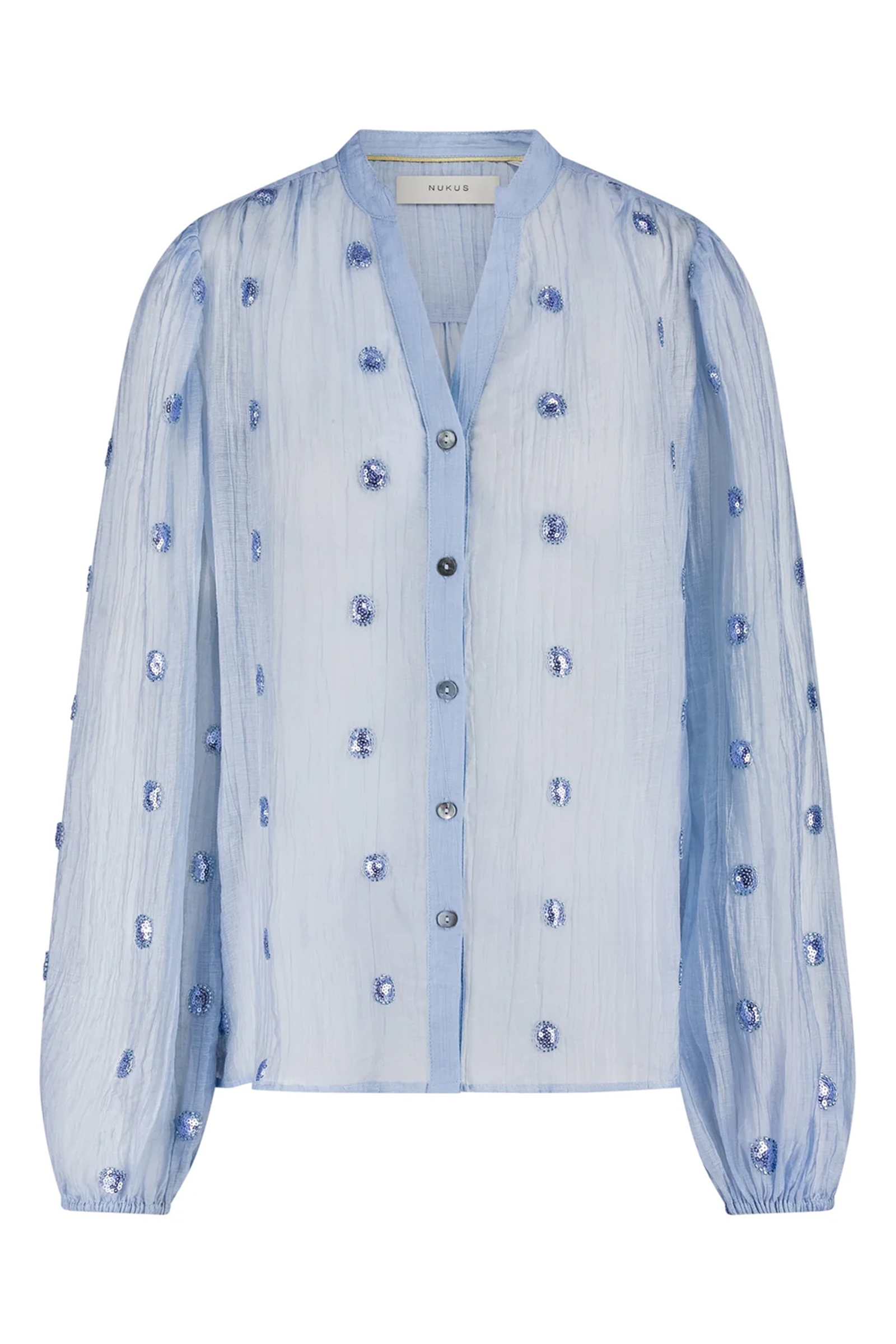 Dames blouse lange mouw wit