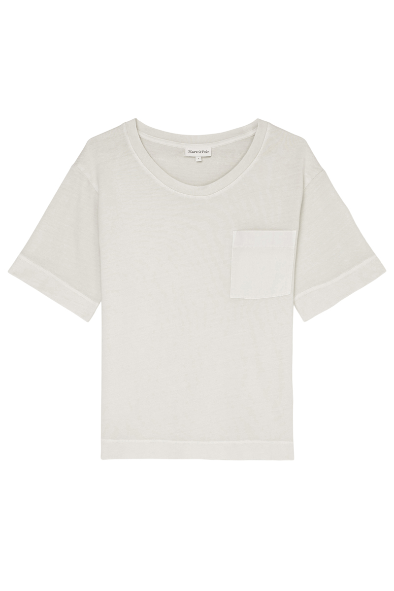 Marc O'Polo T-shirt, short sleeve, round neck stone grey 1