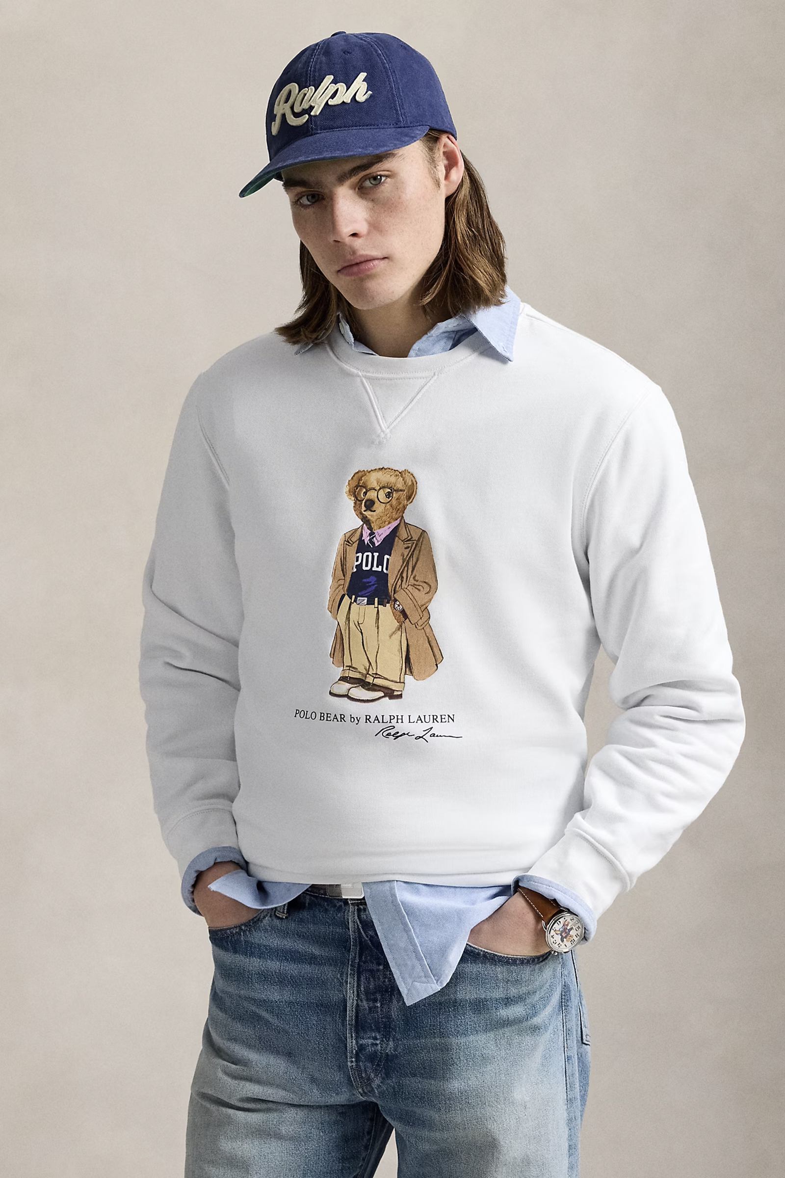 Heren sweater wit