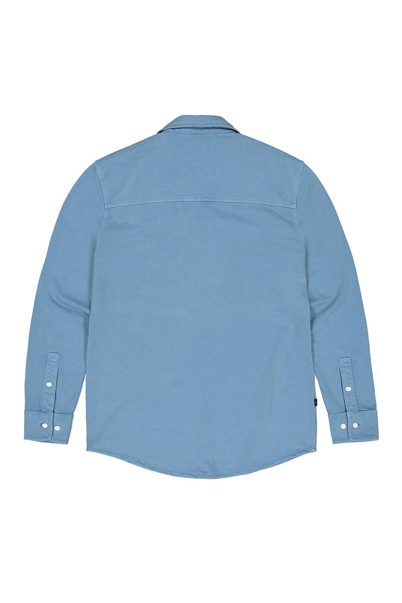 Butcher of Blue Finn Pocket Jersey Overshirt Blauw-1 2