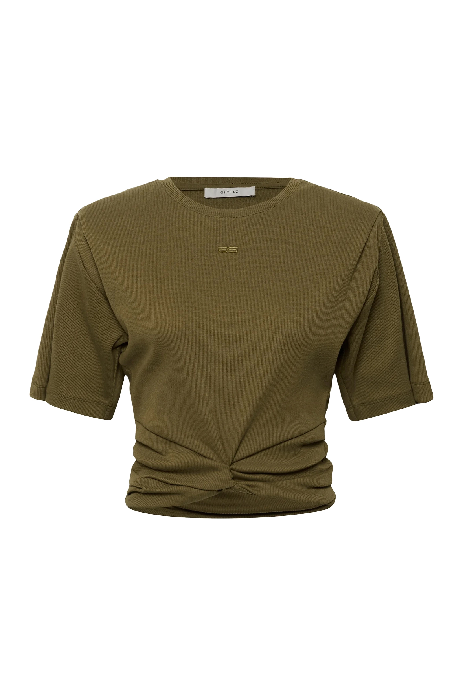 Dames t-shirt korte mouw groen