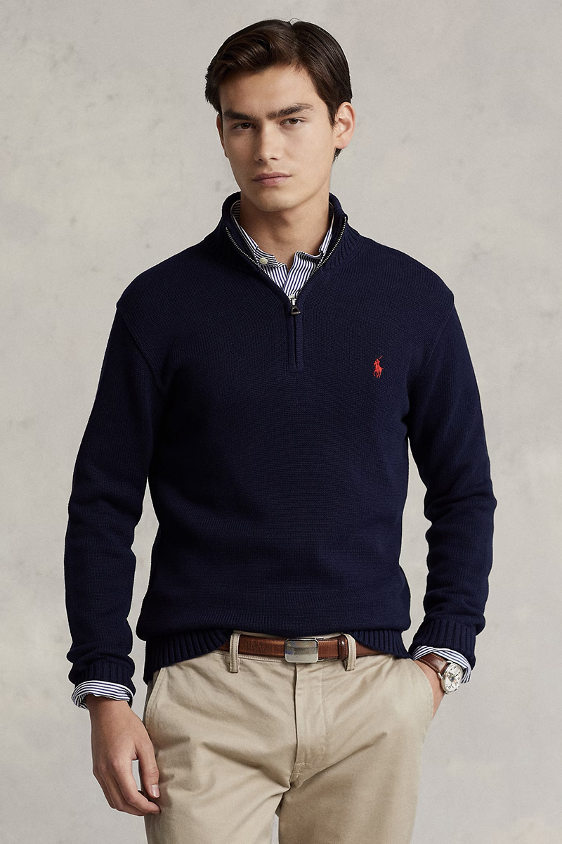 Heren trui blauw
