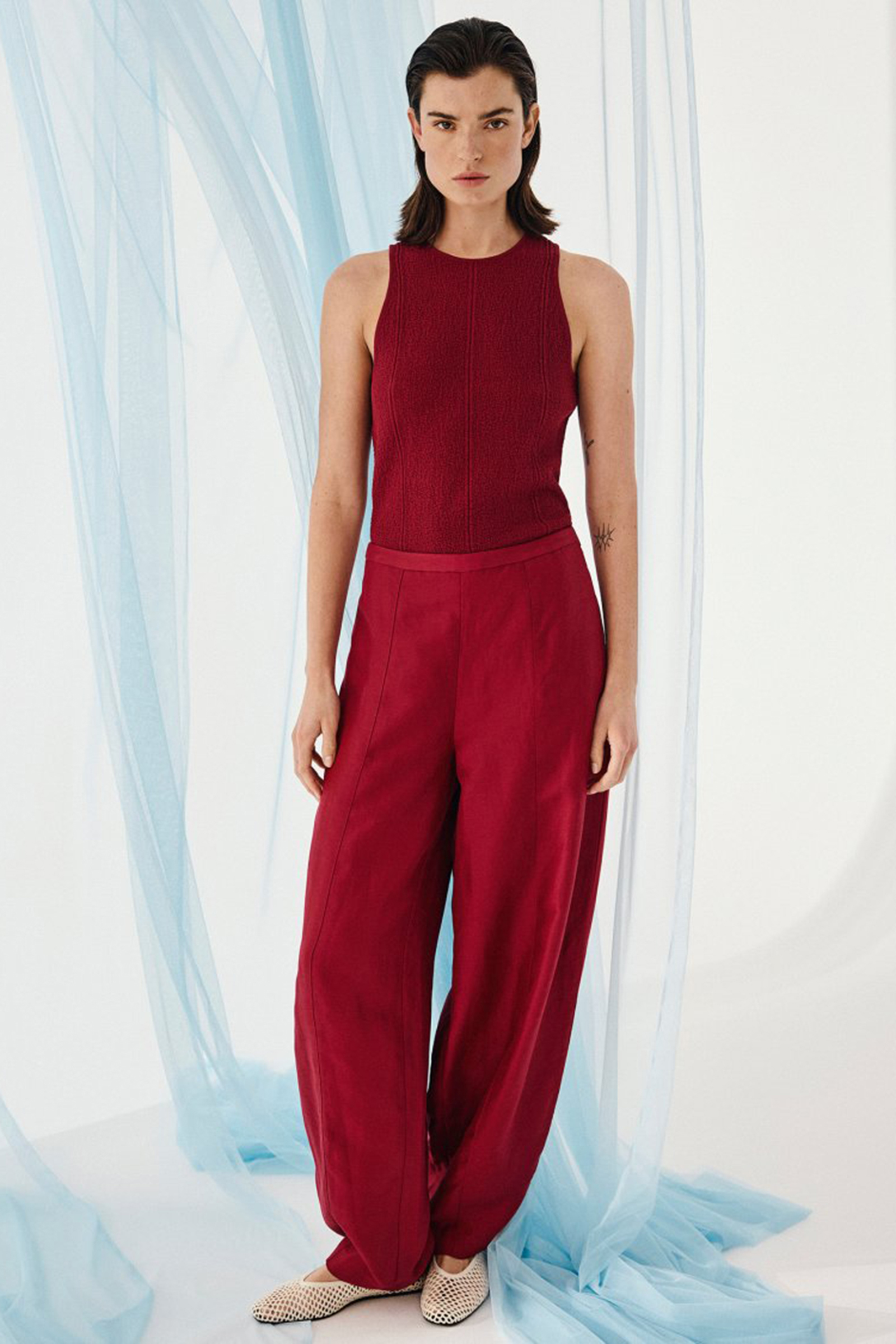 Dames broek rood
