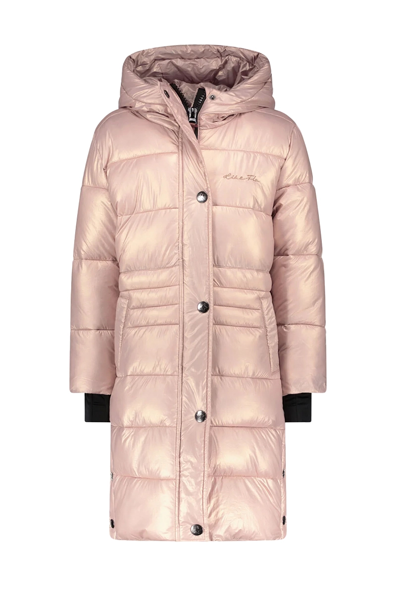 Like Flo flo girls maxi hooded jacket Rose-1 1