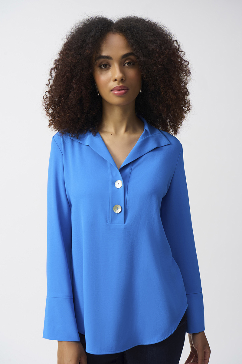 Dames top blauw