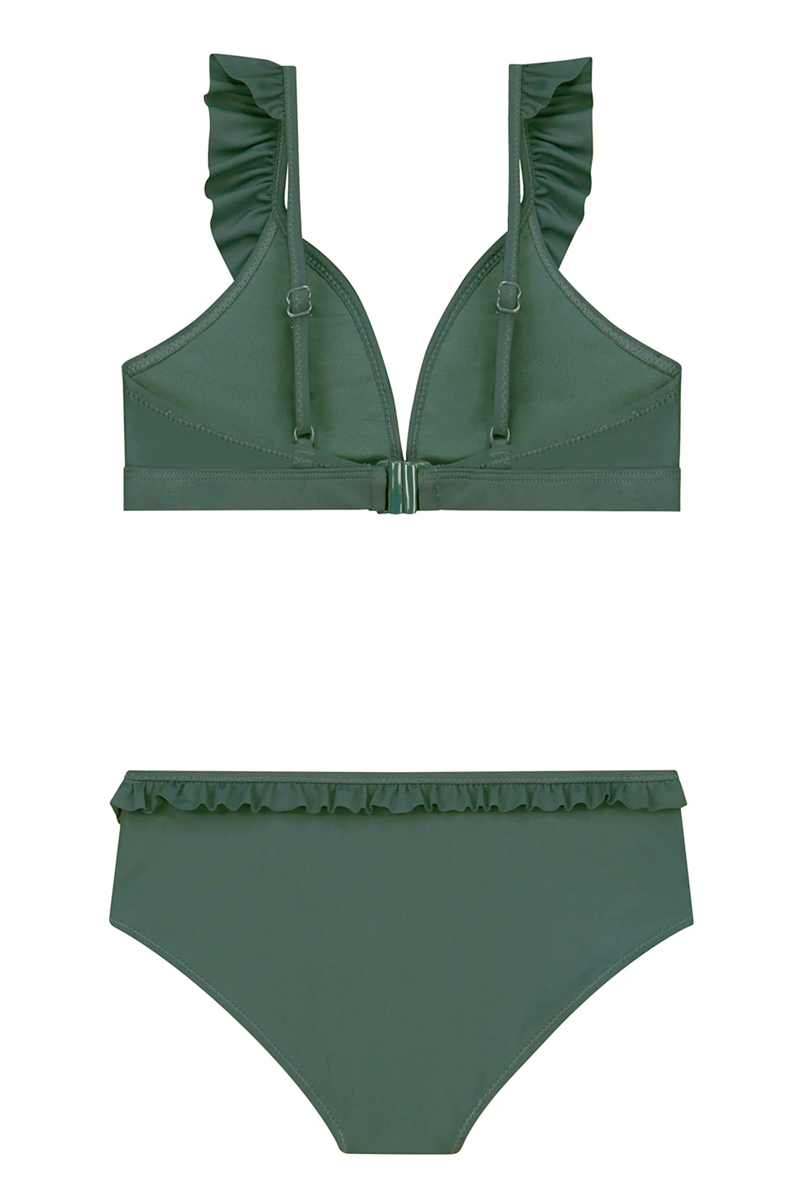 Bad/beach meisjes bikini groen