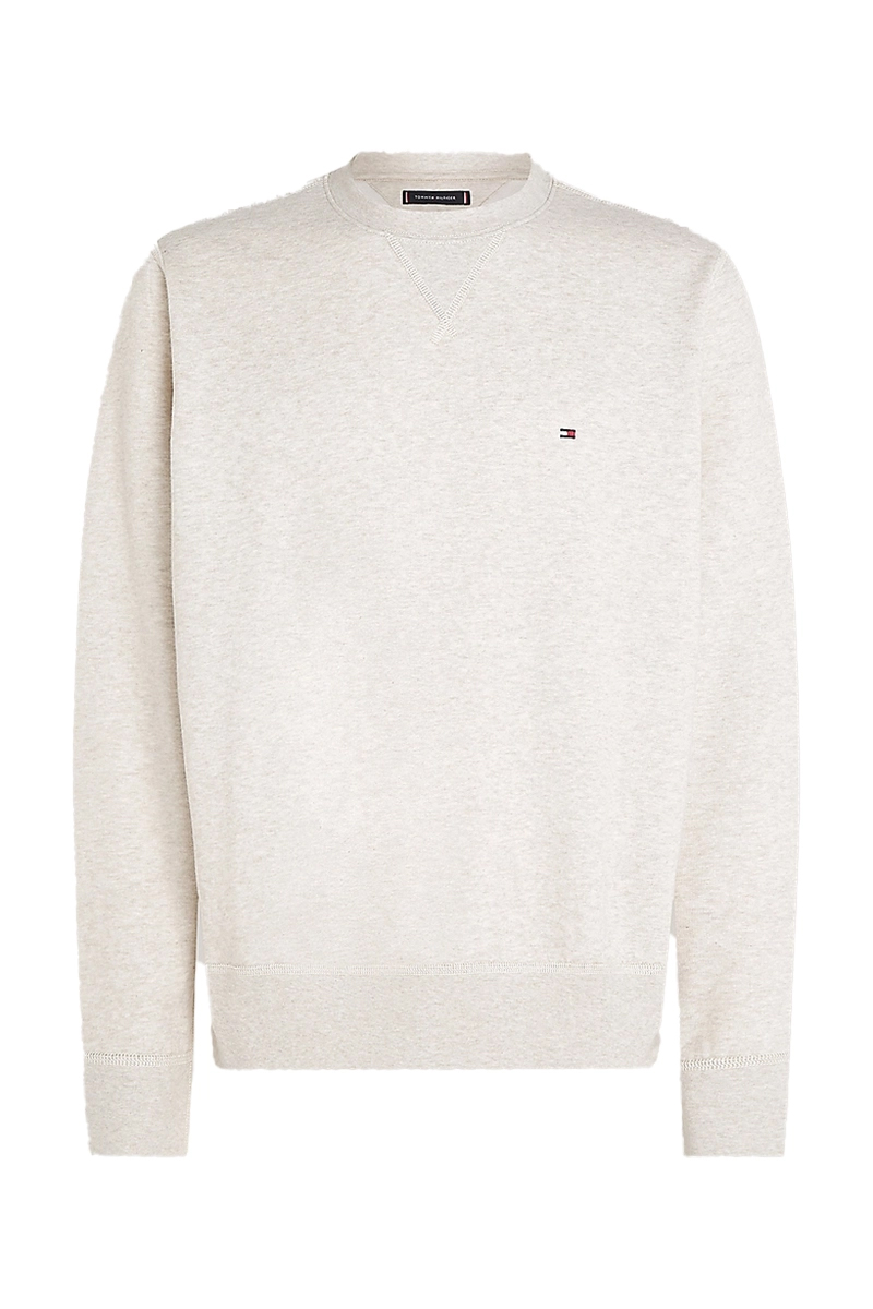 Tommy Hilfiger ESSENTIAL FLEECE CREWNECK Ecru-1 1