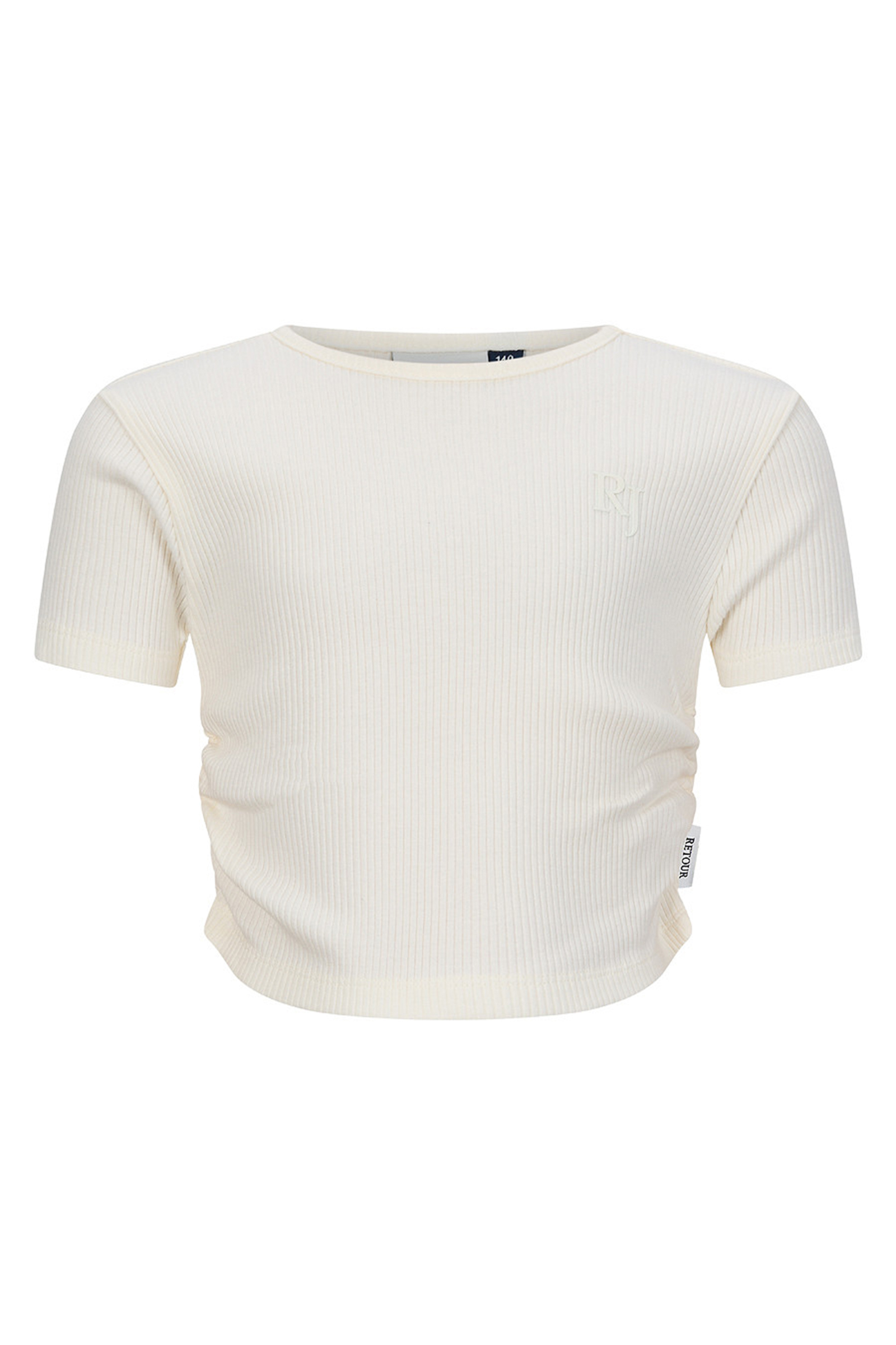Meisjes t-shirt korte mouw wit