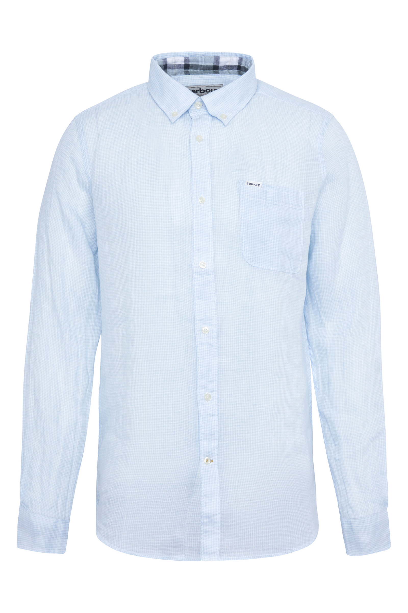 Heren overhemd lm dressual blauw